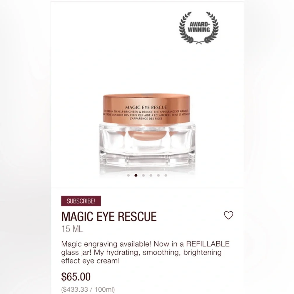 BNIB Charlotte Tilbury Magic Eye Rescue FULL SIZE - Picture 2 of 3
